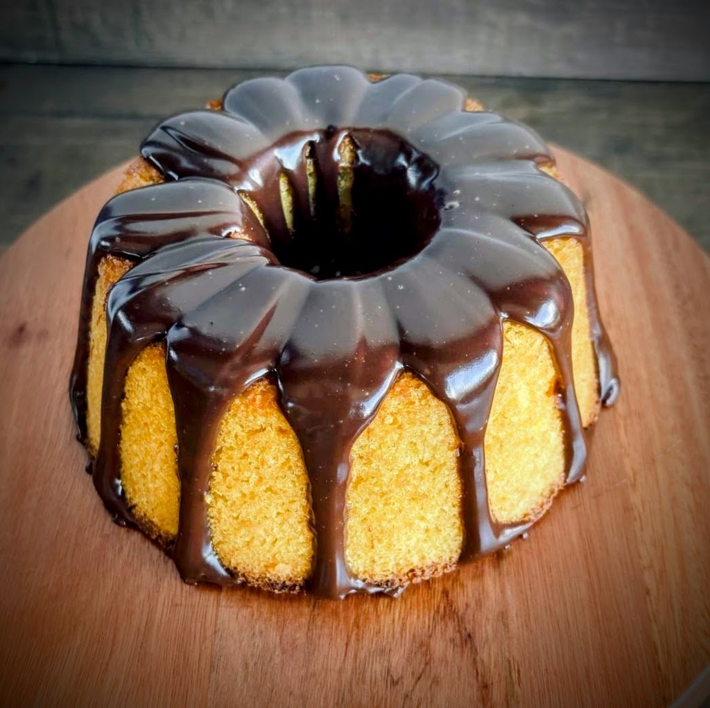 Bolo de Cenoura com Chocolate